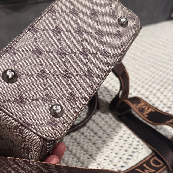 Chocolate Monogram Mini Top-Handle Crossbody - Picture 11 of 15